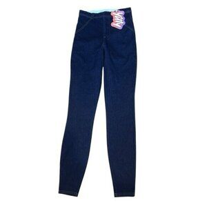 Yitty Women's XS Denim Is Served Leggings Jeggings Blue Jeans Smoothing Stretch